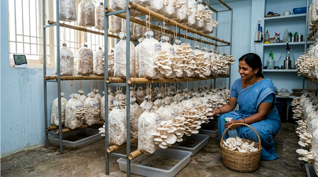 Oyster Mushroom Farming at Home